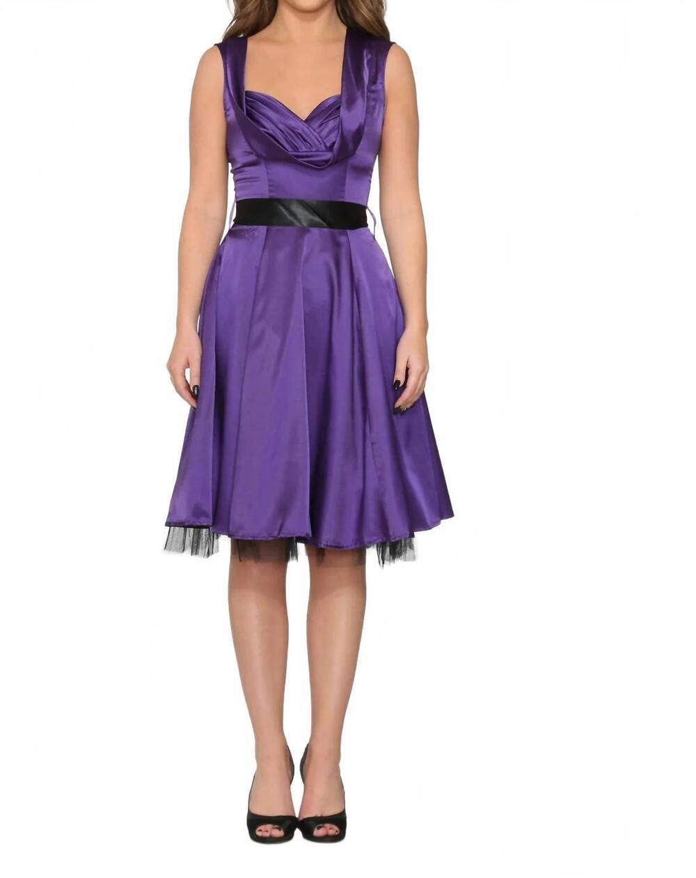 NEW ORCHID BLOOM occasional swing dress in purple